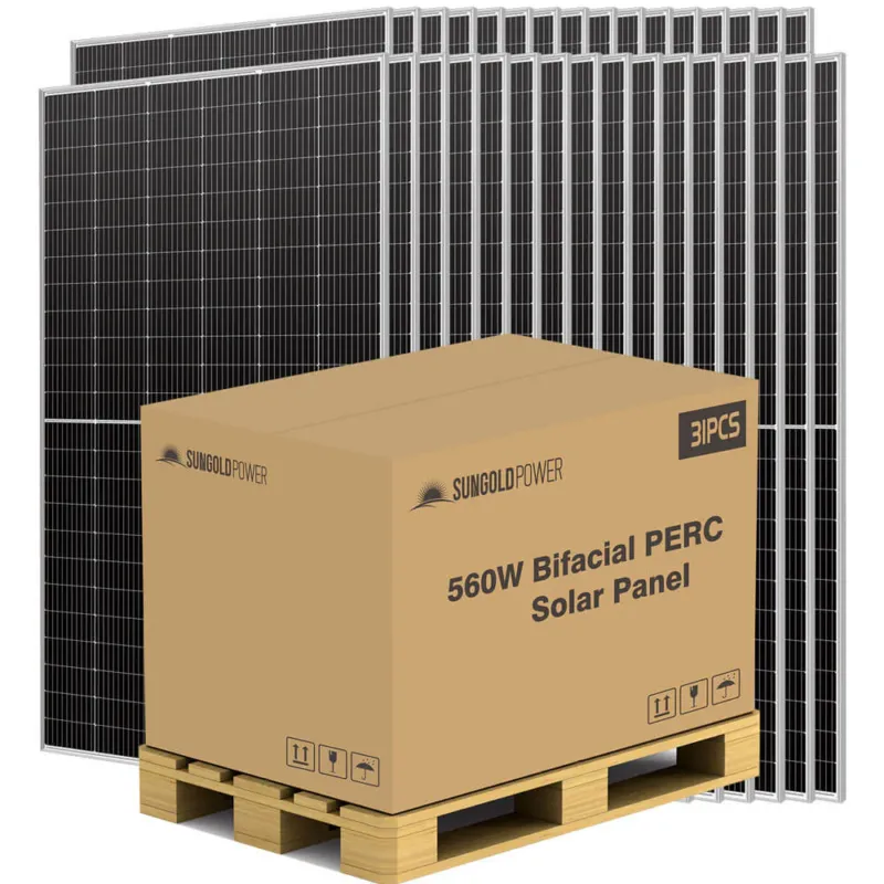 560W Bifacial PERC Solar Panel | SGP-560-SBD (31 PANELS) UL61730 Best Seller