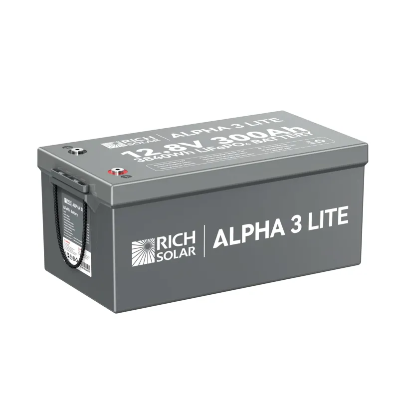ALPHA 3 LITE | 12V 300Ah LiFePO4 Battery | 12V Lithium Battery for RVs, Cabins, Off-Grid | 4,000 Lifetime Cycles Fan Favorite