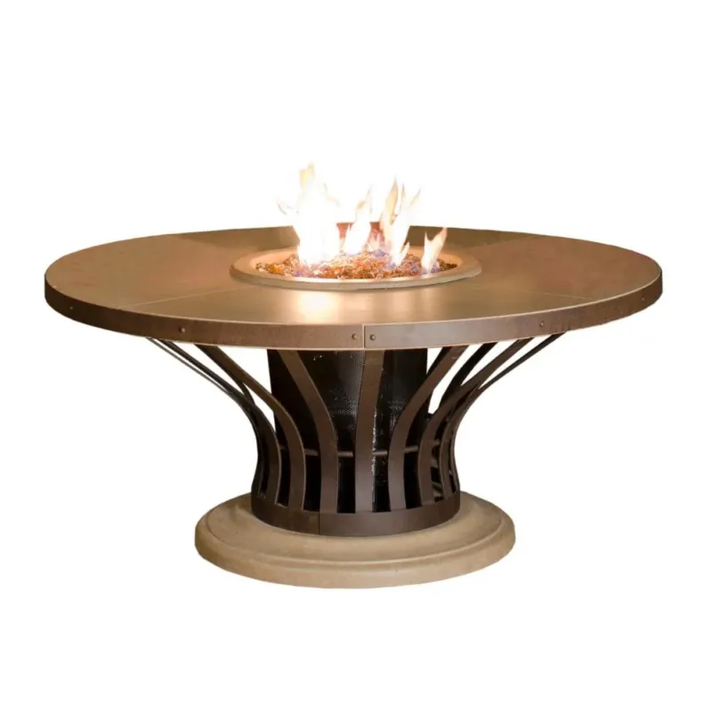 American Fyre Designs Fiesta 54-Inch Round Gas Fire Pit Table Fan Favorite