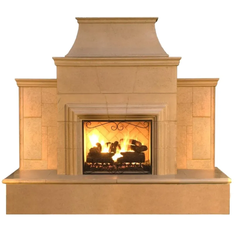 Holiday Sale American Fyre Designs Grand Cordova 110-Inch Recessed Hearth Outdoor Gas Fireplace
