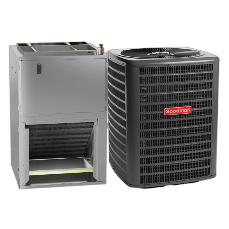 Goodman 2.5 Ton 14.5 SEER2 Central Air Conditioner Condenser with Wall Mounted Air Handler & 8kW Heat Kit Free Delivery