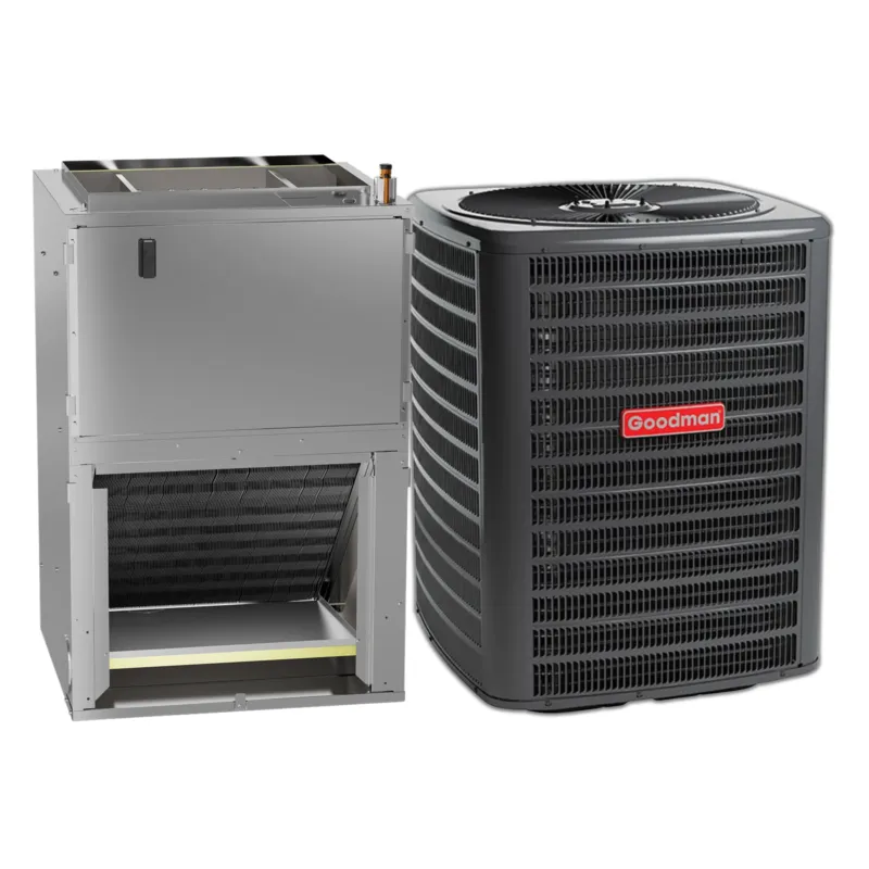 Crafted Goodman 3 Ton 15.2 SEER2 R-32 Heat Pump Condenser & Air Handler with 10kW Heat Kit