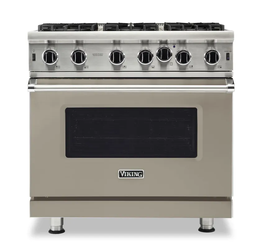 Buy Online VIKING VGIC53626BNA 36" Open Burner Gas Range - VGIC5362 Viking 5 Series Gray
