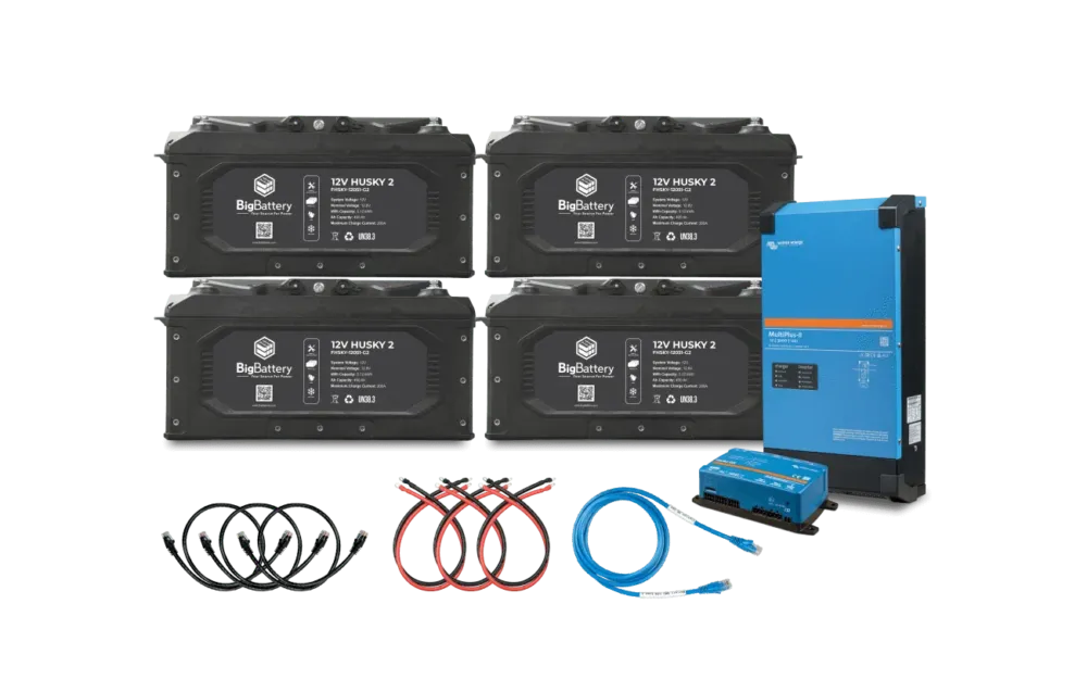 BigBattery 12V 4X HUSKY 2 Power Kit – Victron (3000W | 20.48kWh) Limited Offer