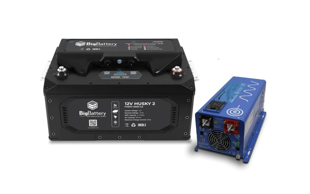 BigBattery 12V 1X HUSKY 2 Power Kit – AIMS (2000W | 5.12kWh) Best Seller
