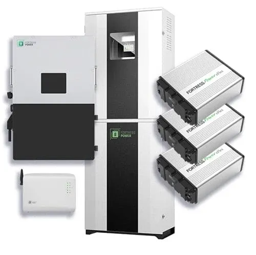 Fortress Power Hybrid Power Kit | 10kW 120/240 Output 48VDC - 16.2kWh System Bundle | Envy10 Hybrid Inverter + 3 x eFlex Max Lithium Battery | Guardian Battery Monitor | FlexTower - No Price Drop