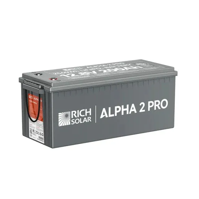 Secure Checkout Rich Solar ALPHA 2 PRO | 12V 200Ah LiFePO4 Lithium Iron Phosphate Battery | Internal Heat Technology | Built-in Bluetooth | UL1973 Certified