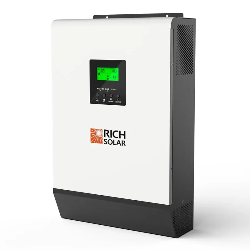 Rich Solar Hybrid Off-Grid Inverter | 2400W 24V 120A Output + 2.4kW Solar Input | 80A MPPT Charge Controller (Grid Feedback Optional) Deal