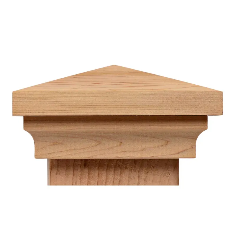 Wood Post Cap - Cedar / 3-1/2" - $20.00 Same Day Shipping