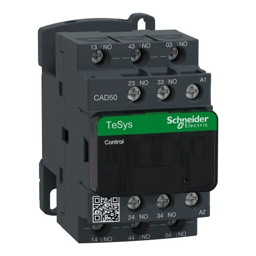 Schneider CAD50U7 Square D TeSys Industrial Relay 240 VAC coil Five Pole 5-NO Single Throw Fast Shipping