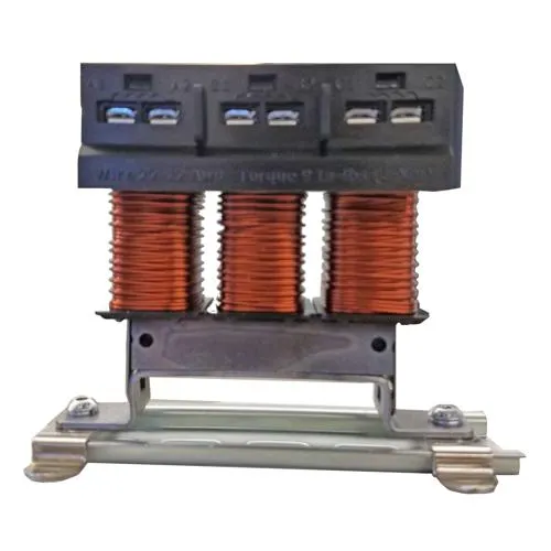 High Quality TCI KDRMA42H1DR KDR, 600V, 1/3 HP, 0.70 Motor Amps, 0.75 Max Amps, 3 Phase, Open, Line Inductor, 5% Impedance, UL Listed, With Din Rail Clips
