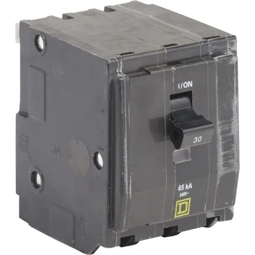 Best Seller Schneider Electric QH330 Mini circuit breaker, QO, 30A, 3 pole, 120/240 VAC, 65 kA, plug in mount