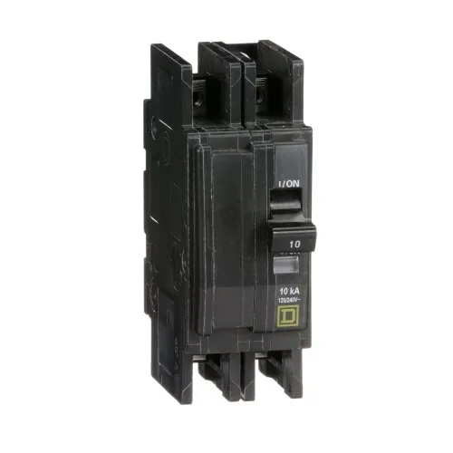 Schneider Electric QOU2105283 QOU Miniature Circuit Breaker, 10A, 2P, 120/240V, 10kA, Ring Terminal Price Drop