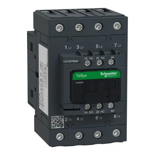 Schneider Electric LC1DT80AP7 TeSys D Non-Reversing contactor - 4P(4 NO) - AC-1 - <= 440 V 80 A - 230 V AC 50/60 Hz coil Buy Direct