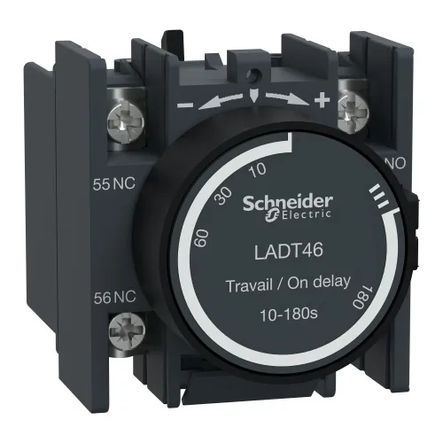 Best Seller Schneider Electric LADT46 TeSys D - time delay auxiliary contact block - 1 NO + 1 NC lugs-ring terminals
