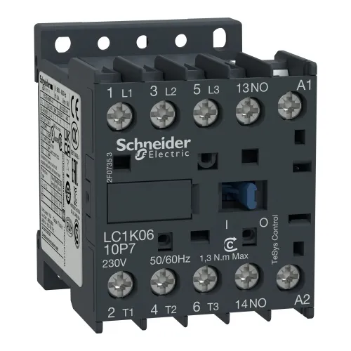 Buy Today Schneider Electric LC1K0910E7 TeSys K Non-Reversing contactor - 3P - AC-3 <= 440 V 9 A - 1 NO aux. - 48 V AC coil