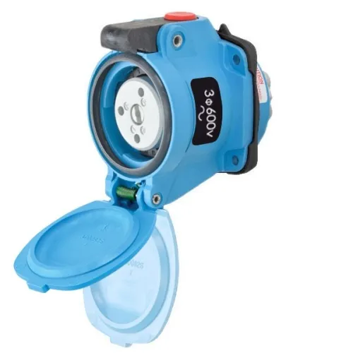 Special Discount Meltric 63-14143-375 DSN20 Switch-Rated Receptacle 600 VAC 20A Blue Poly