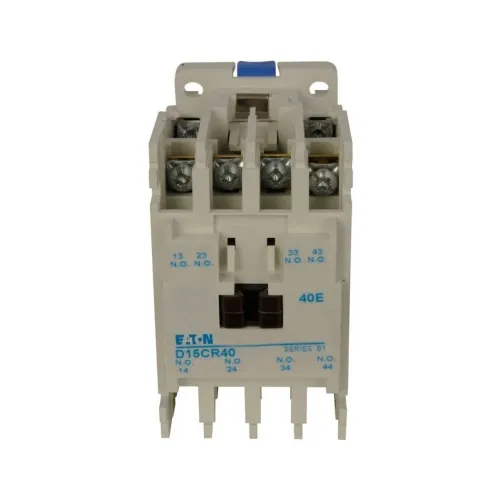 While Supplies Last Eaton D15CR44T1B Machine Tool Relay - 8PST-4 NO/4 NC, 24 Volt Coil, 5 Amp