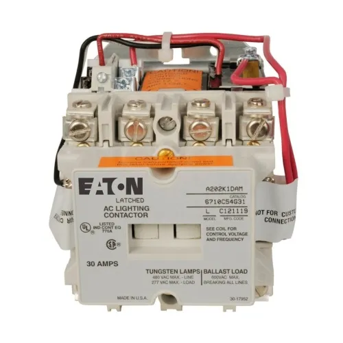 Place Order Eaton A202K2EAM Magnetically Held Lighting Contactor - 60 Amp, 120 Max Volt