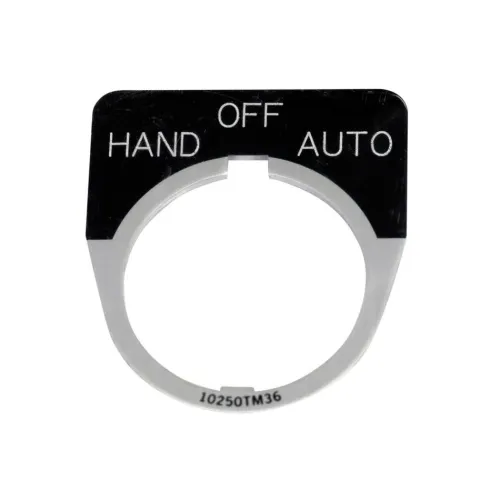 Budget Eaton 10250TM15 Pushbutton - Legend Plate - 1/2 round, 10250T Series