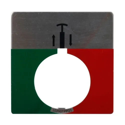 Eaton 10250TPP3 Pushbutton - Legend Plate - Jumbo, square, 10250T Series Luxury