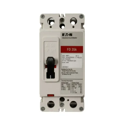 Hot Picks Eaton FD2050V Molded Case Circuit Breaker, C Series, 600 Max Volt, 50 Amp, Two Pole