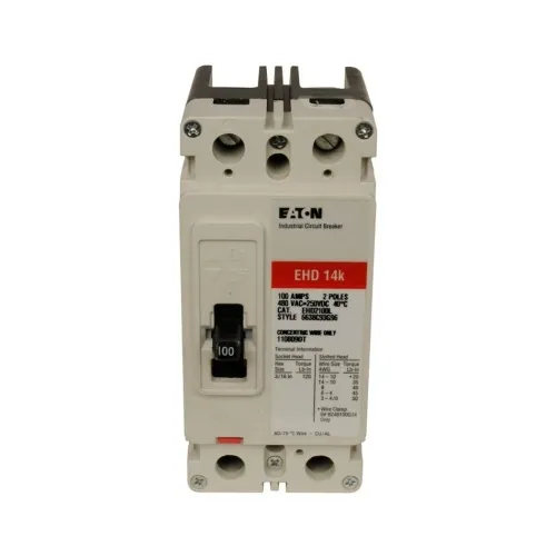 Eaton EHD2050S18 Molded Case Circuit Breaker, C Series, 480 Max Volt, 50 Amp, Two Pole Special Offer