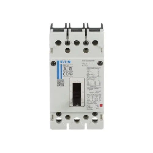 Price Drop Eaton PDK13K0030TFFJ - Direct Current Circuit Breaker 3P, 30 Amp, 500 VDC, 1 Frame