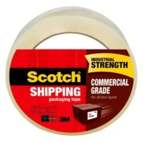 3M 7010332952 - 3M Scotch® Commercial Grade Shipping Packaging Tape 3750, 1.88 in x 54.6 yd,(48 mm x 50 m) Direct From Factory
