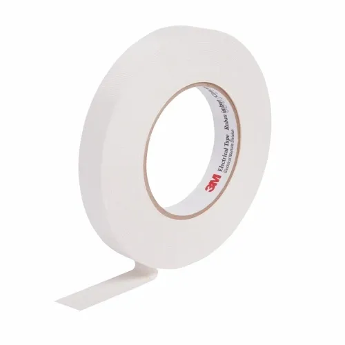 3M 7000132172 - 3M Glass Cloth Electrical Tape 27, White, Rubber Thermosetting,Adhesive, 2 in x 60 yd (48,8 mm x 55 m) Budget