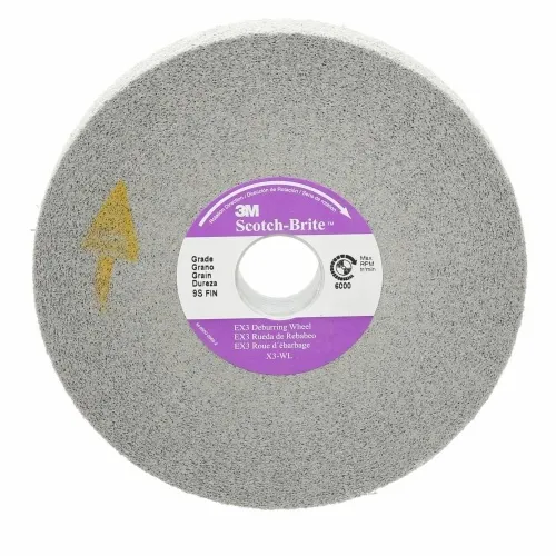 Budget 3M 7010365081 - 3M Scotch-Brite™ EX3 Deburring Wheel, 6 in x 1/2 in x 1 in 9S FIN
