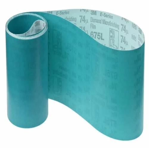 One Day Deal 3M 7100053828 - 3M Diamond Microfinishing Film Belt 675L, 125 Mic 6MIL, Orange, 3/8 in x 120 in