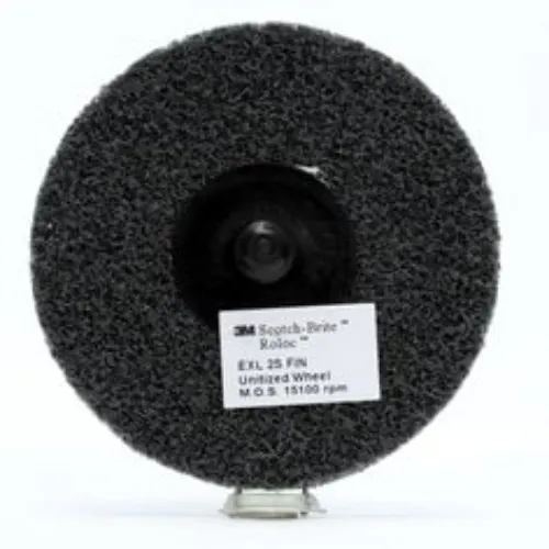 3M 7100188583 - Scotch-Brite™ Roloc™ EXL Unitized Wheel, XL-UR, 2S Fine, TR, 3 in, SPR, 43126B Best Seller
