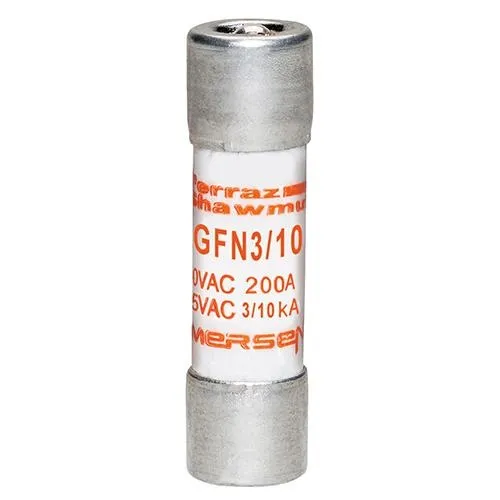 Genuine Mersen GFN3/10 Fuse - Class Midget, 250 Volts, 0.3 Amp