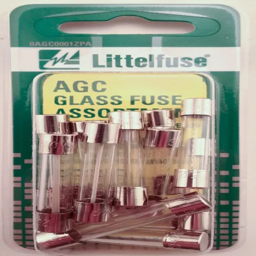 Genuine Littelfuse AGC6 Glass Fuse - 6 Amp, 250 VAC/32 VDC