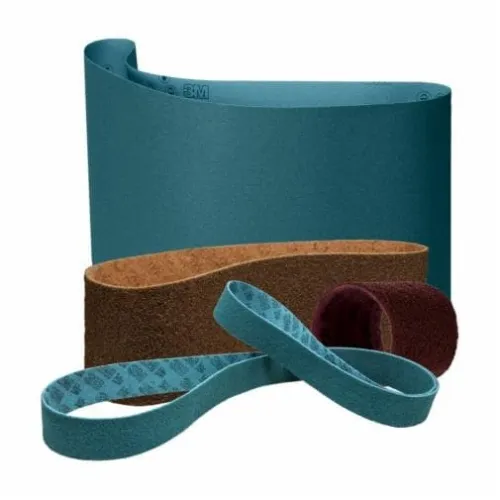 Low Price 3M 7100324627 - 3M Scotch-Brite™ Surface Conditioning Scrim Backed Belt, SC-BS, A/O Medium, 1/4 in x 18 in