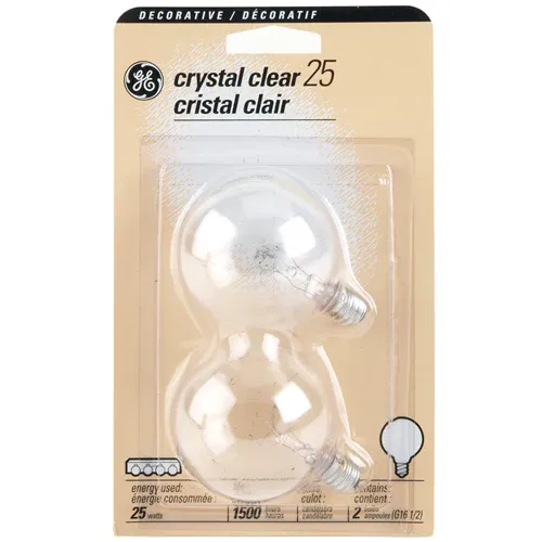 GE 17722 Decorative Globe Light Bulb, 25 Watt, 120 Volt Professional Grade