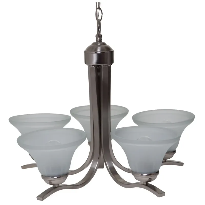 Boston Harbor 1571-5C Five Light Chandelier, Brushed Nickel Best Choice