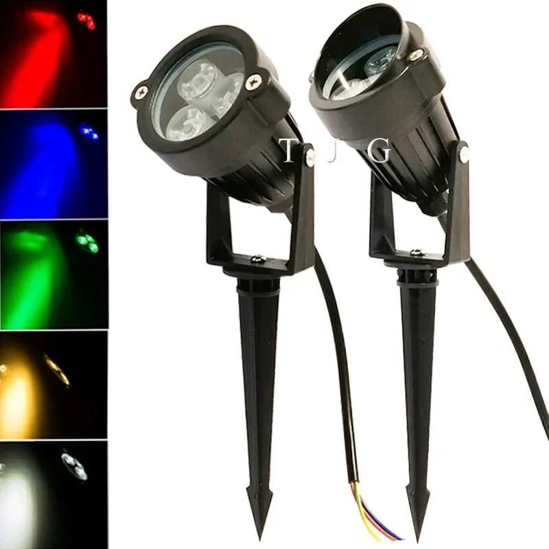 Mega Sale Outdoor LED Garden Lawn Light 9W Landscape Lamp Spike Waterproof DC12V Path Bulb Warm White Green Spot Lights 220V 110V