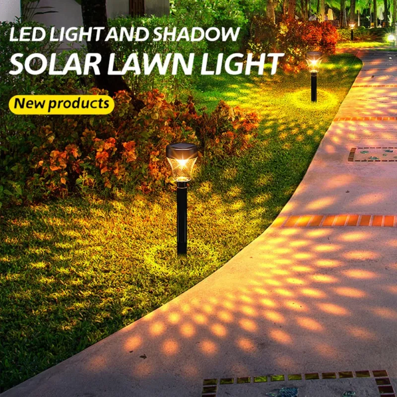 LED Solar Pathway Lights Waterproof Landscape Lamp Solar Powered Garden Lighting for Yard Patio Lawn Backyard Walkway Decor Flash Sale